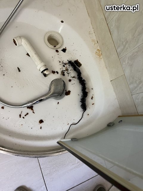Udrażnianie rur kanalizacyjnych — Wrocław, zdjęcie z wizyty