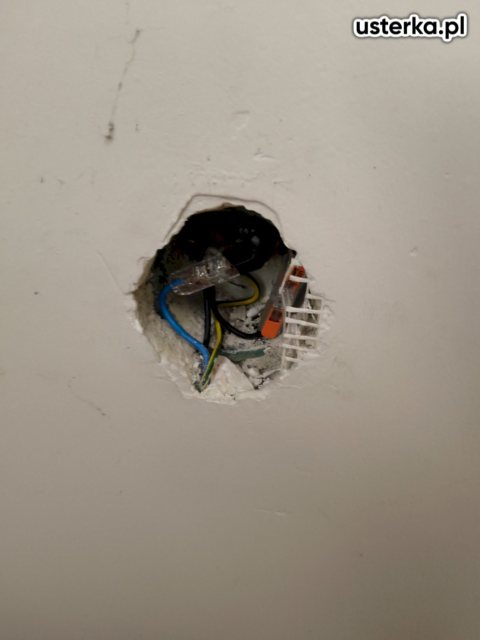 Serwis i montaż lamp, gniazdek i innych punktów — Poznań, zdjęcie z wizyty