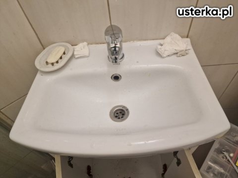 Wycieki pod zlewem i umywalką — Poznań, zdjęcie z wizyty