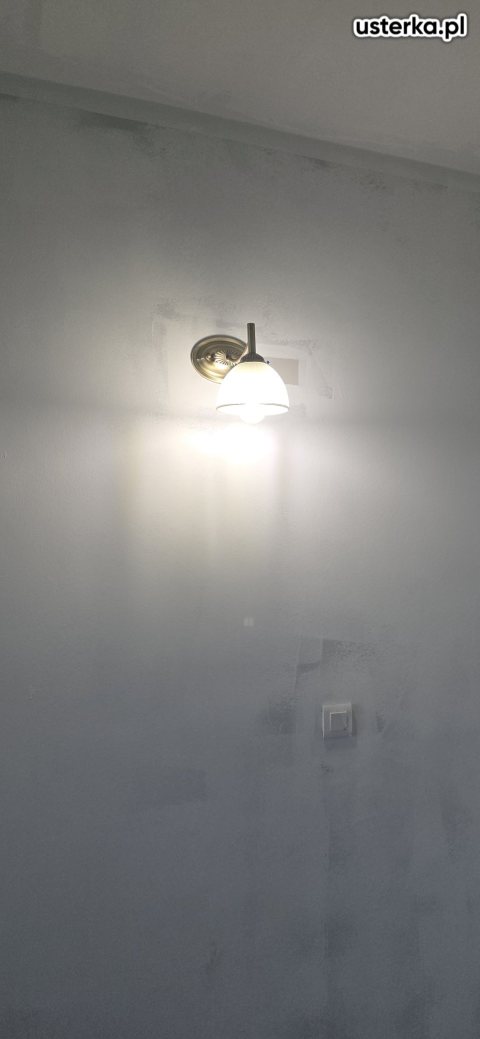 Serwis i montaż lamp, gniazdek i innych punktów — Kraków, zdjęcie z wizyty
